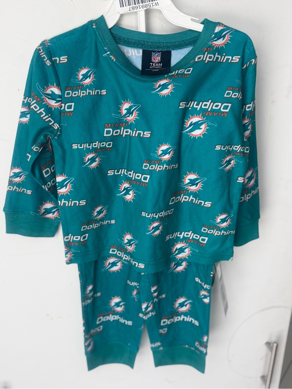 NFL Miami Dolphins Teal Logo Kids Pajama Set